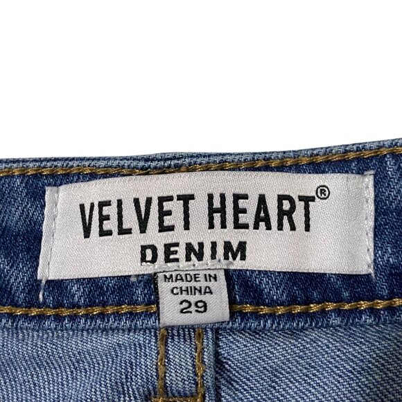 Velvet Heart Denim Debbie Girlfriend Slim Jeans Womens Size 29 Embroidered - Picture 5 of 7